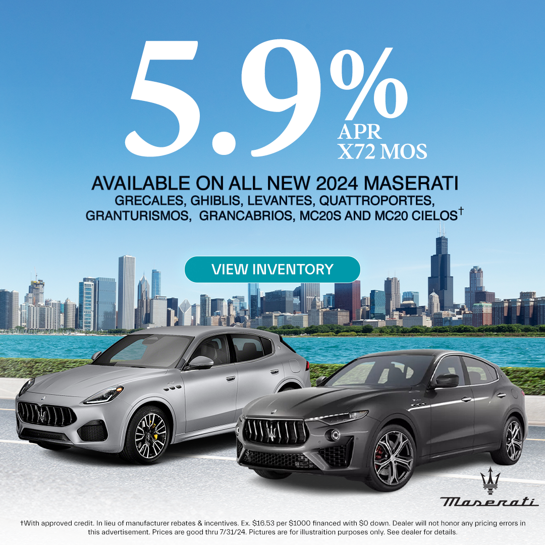 5.9% on all new Maseratis